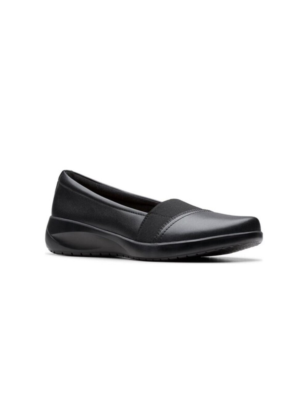 NIB Clarks WOMENS 6 Kaetlyn Rhea Casual Slip-On Shoes Black Free Ship MSRP$100